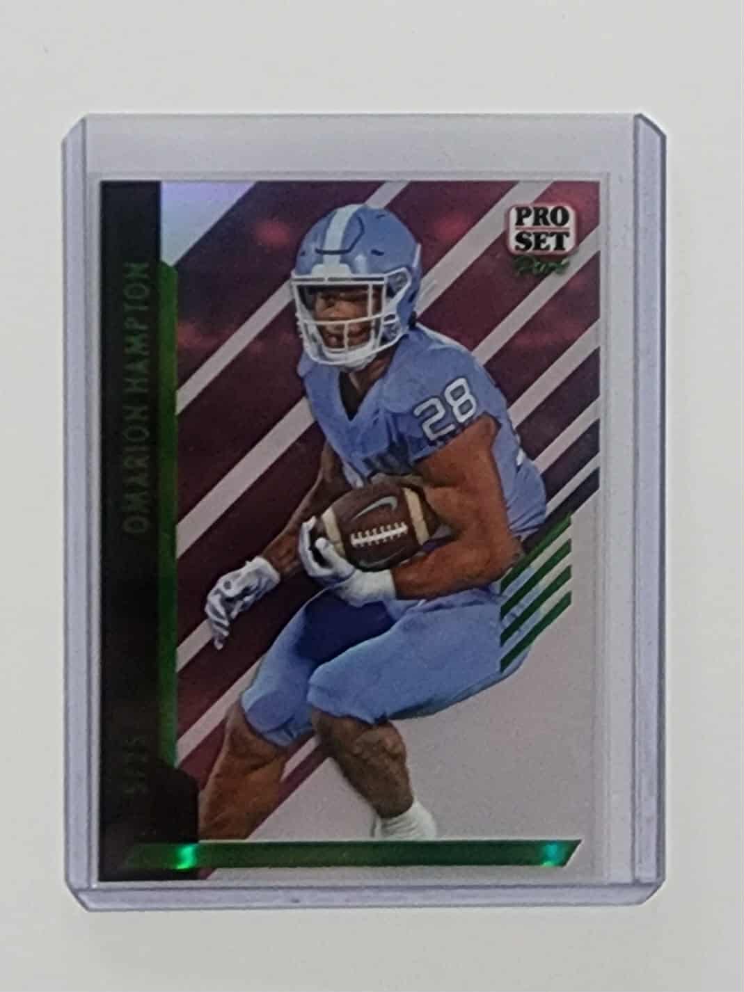 2024 Leaf Pro Set Pure Holo Green Omarion Hampton Rc #83 /25