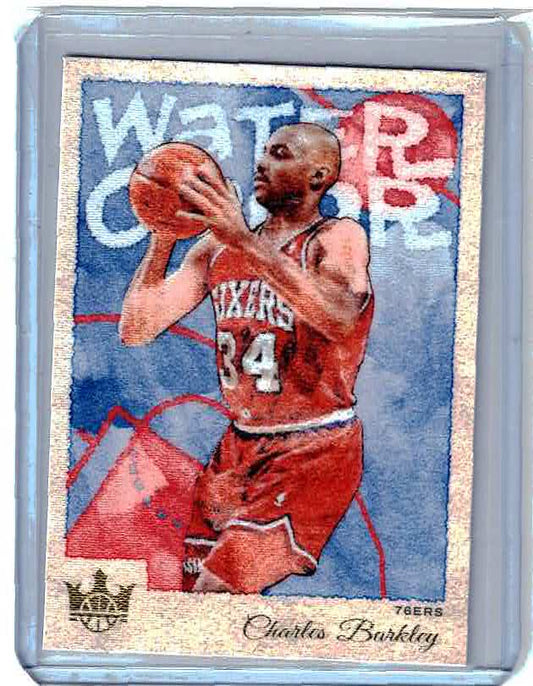 Charles Barkley 2022-23 Panini Court Kings WATER COLOR Insert Card (no.13)