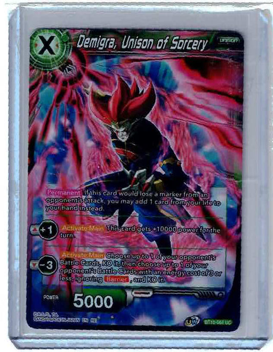 DBS - Demigra, Unison of Sorcery BT10-064 JUDGE LEVEL 2 Foil NM/M Card