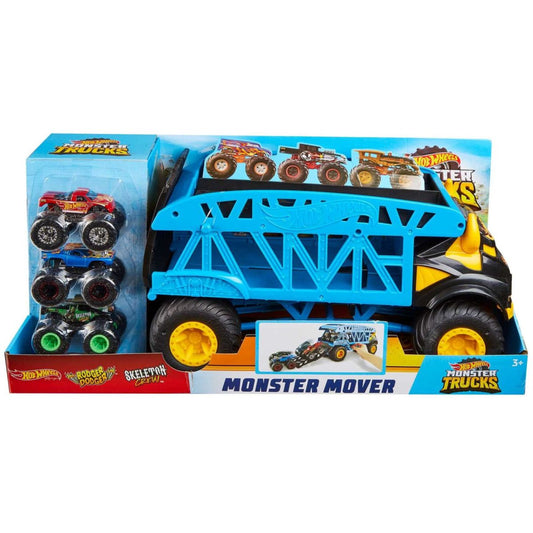 Hot Wheels - Monster Trucks - Monster Mover + 3 Bundle (Ec)