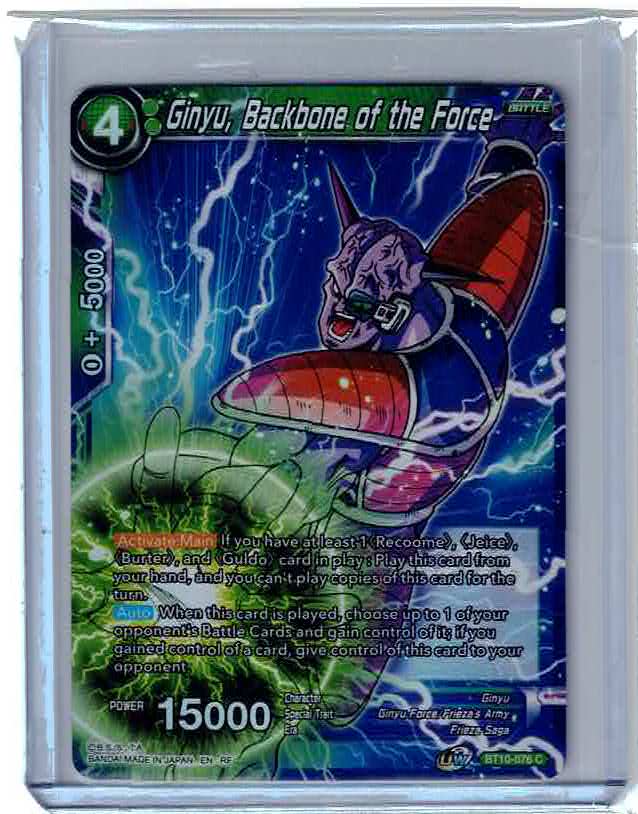 Ginyu, Backbone Of The Force - BT10-076 C Foil - Dragon Ball Super Card DBS NM