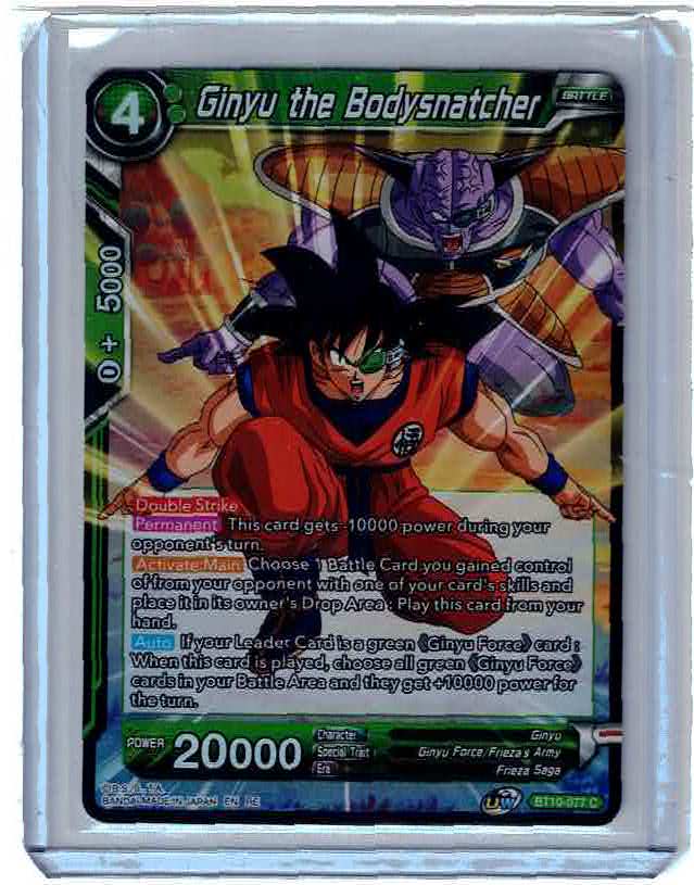 DBS Dragon Ball Super Ginyu The Bodysnatcher #BT10-077 C Near Mint