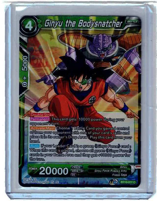 DBS Dragon Ball Super Ginyu The Bodysnatcher #BT10-077 C Near Mint