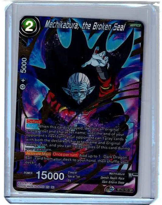 Dragon Ball Super CCG Unison Warrior Mechikabura, the Broken Seal BT10-141 SR Nm
