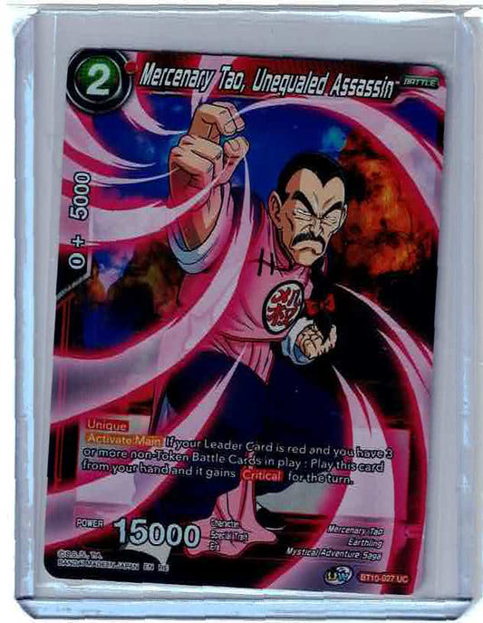 Mercenary Tao, Unequaled Assassin - BT10-027 UC Foil - Dragon Ball Super Card NM