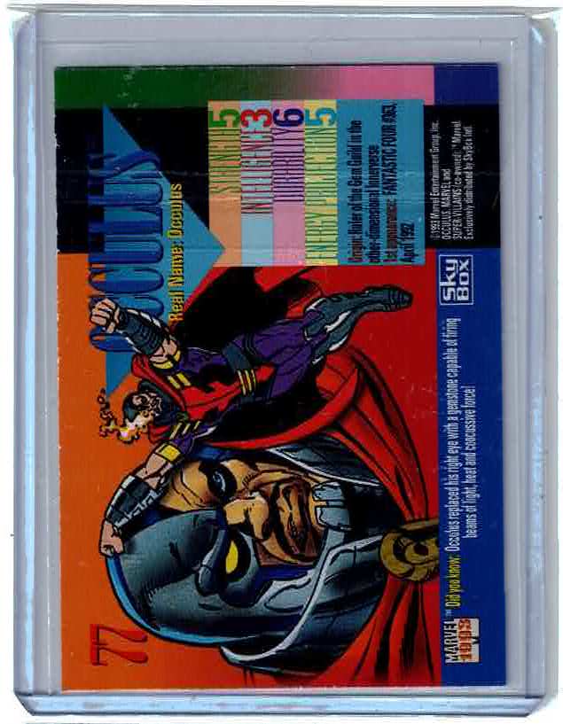 OCCULUS / 1993 Marvel Universe Series 4 (SkyBox) BASE Trading Card #77