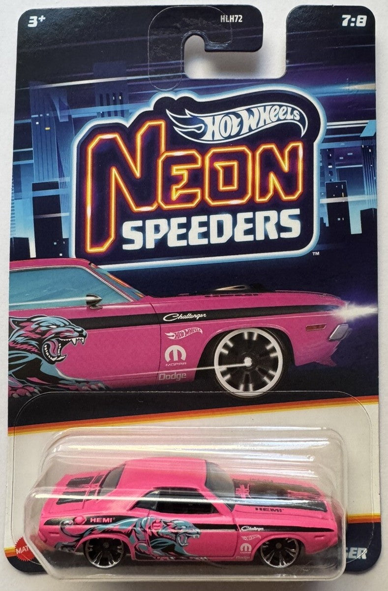 2025 Hot Wheels NEON SPEEDERS '70 Dodge Hemi Challenger 7/8