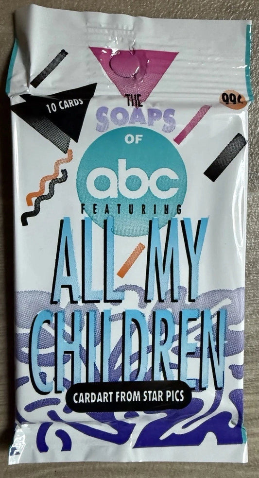 1991 THE SOAPS OF ABC FEATURING ALL MY CHILDREN SEALED TRADING CARD PACK CARDART