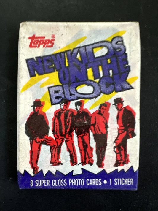 New Kids On The Block Topps Pack Unopened (1989)