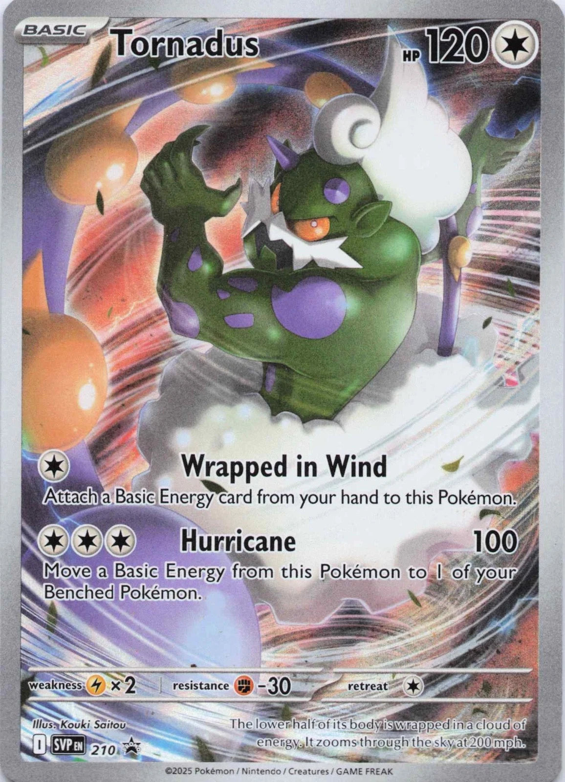 Tornadus SVP 210 Sealed Scarlet & Violet Promo Card - Pokemon TCG