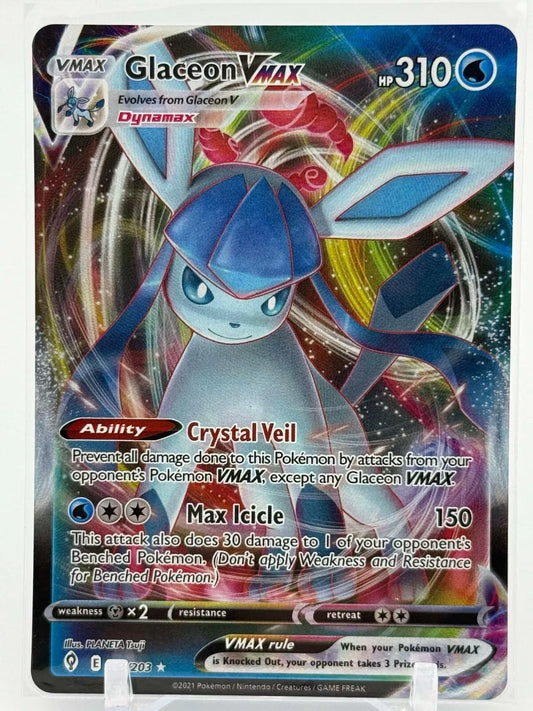 Glaceon Vmax - 041/203 - Ultra Rare - Evolving Skies - Pokemon Card - NM/M