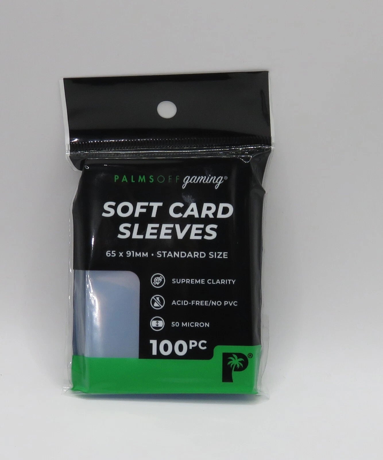 Palms Off Gaming 100x Soft Card Sleeve Protectors Standard Card 65mm x 91mm