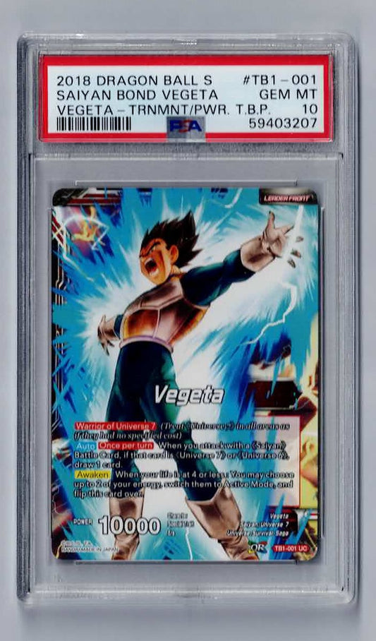 Dragon Ball Super - Vegeta - Saiyan Bond Vegeta - Uncommon PSA 10