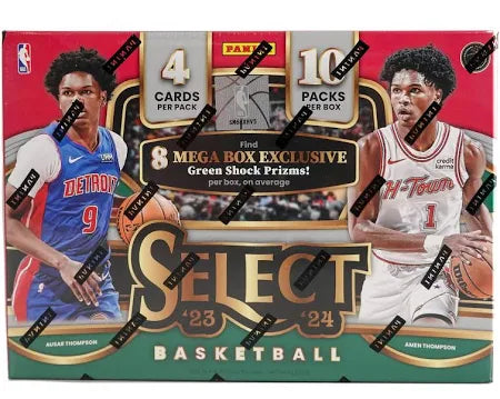 2023/24 Panini Select Basketball Hobby Mega Box (Green Shock Prizms)