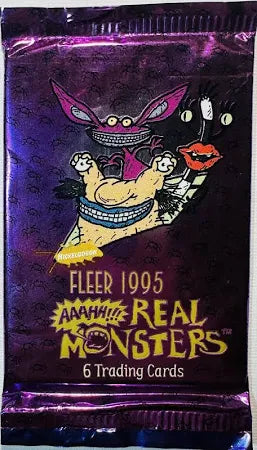 Aaahh!!! Real Monsters (1995) Fleer Trading Cards Unopened Pack