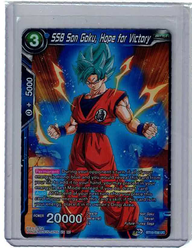 SSB Son Goku, Hope for Victory - BT10-036 UC FOIL Rise of The Unison Warrior DBS NM