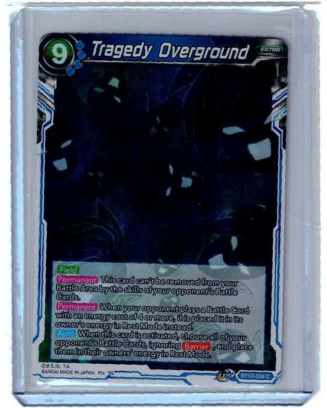 Dragon Ball Super CG Tragedy Overground JUDGE STAMP BT10-058 C NM