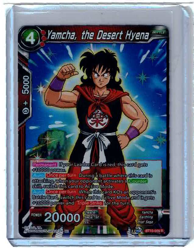 Dragon Ball TCG BT10-009 R Foil Yamcha, The Desert Hyena NM